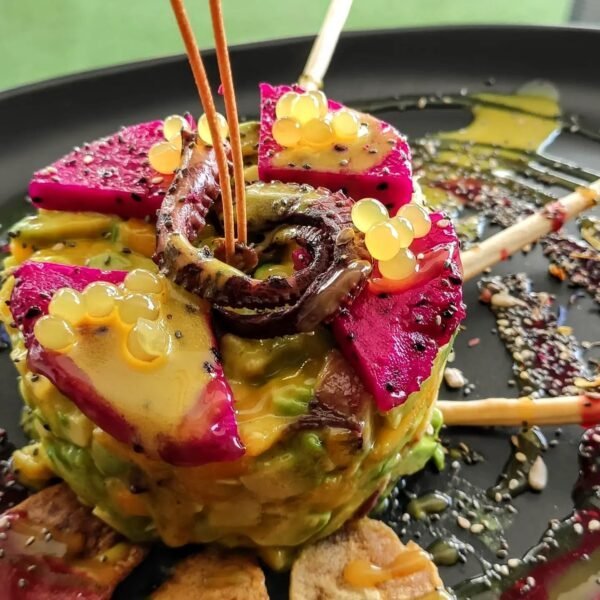 Tartar de pulpo y mango