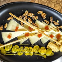 Plato de queso curado